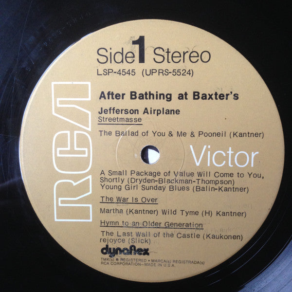 Jefferson Airplane - After Bathing At Baxter's (1967) - Mint- LP Record 1970's RCA Victor Stereo USA Vinyl & Inner - Psychedelic Rock - Shuga Records