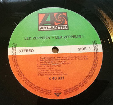 Led Zeppelin ‎- Led Zeppelin (1969) - New LP Record 2020 Atlantic German Import Vinyl & Foil Cover - Classic Rock / Blues Rock - Shuga Records