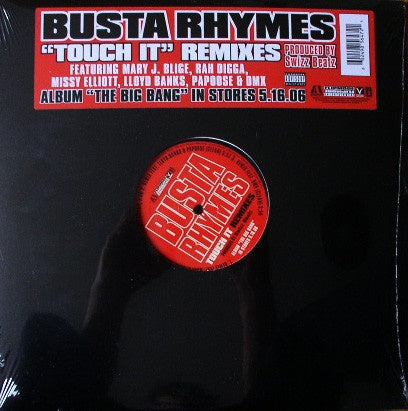 Busta Rhymes Featuring Mary J. Blige, Rah Digga, Missy Elliott, Lloyd Banks, Papoose & DMX – Touch It (Remixes) - VG+ 12" Single Record 2006 Aftermath USA Vinyl - Hip Hop
