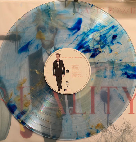 David Bowie - Reality (2003) - New LP Record 2019 CBS/Friday Music USA Clear With Blue & Gold Swirl 180 gram Vinyl - Alternative Rock / Art Rock