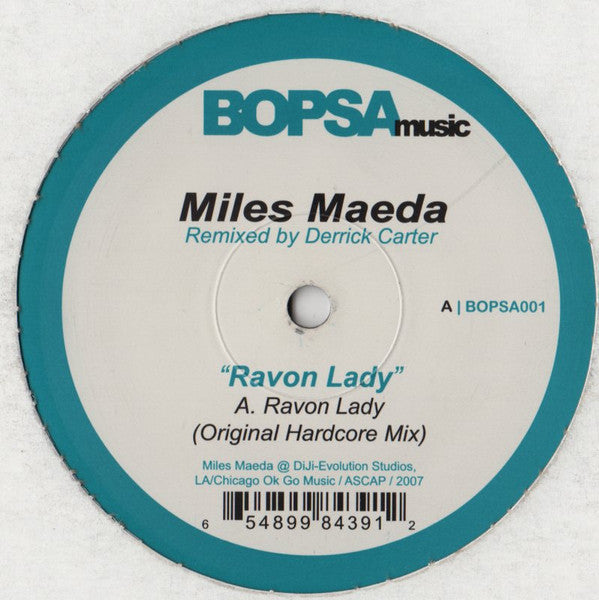 Miles Maeda – Ravon Lady - New 12" Single 2007 Bopsa Music USA Vinyl - Chicago House / Tech House