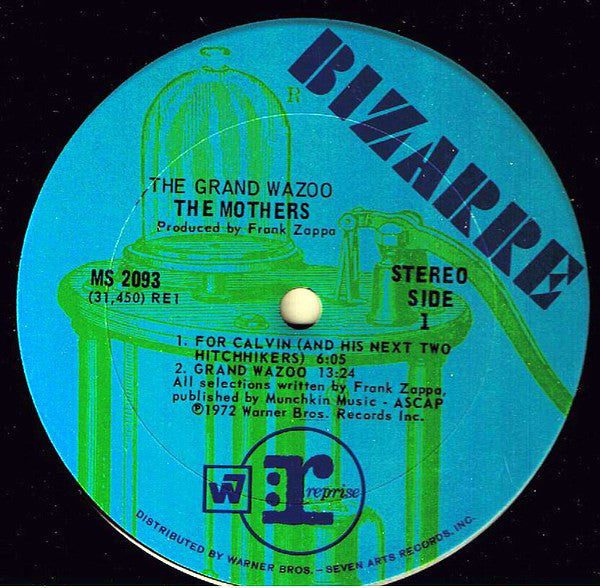 The Mothers / Frank Zappa ‎– The Grand Wazoo - VG+ Lp Record 1972 Stereo Original Press Bizarre Vinyl - Rock / Avantgarde / Fusion - Shuga Records