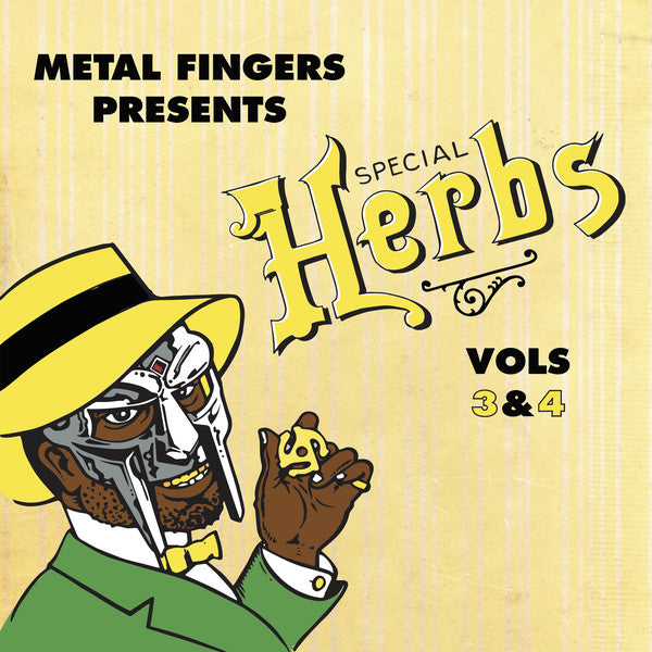 Metal Fingers (MF DOOM) - Special Herbs Vol. 3 & 4 (2003) - VG+ 2 LP Record 2019 Nature Sounds USA Vinyl - Hip Hop / Instrumental - Shuga Records