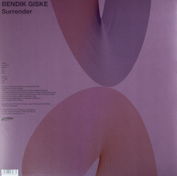 Bendik Giske ‎– Surrender - New LP Record 20119 Smalltown Supersound Norway Import Vinyl - Electronic / Jazz / Ambient / Experimental - Shuga Records