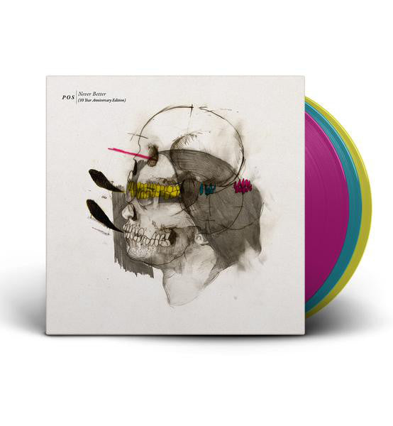 P.O.S. - Never Better (2009) - New 3 LP Record 2019 Rhymesayers USA Cyan/Magenta/Yellow Vinyl & Download - Hip Hop - Shuga Records