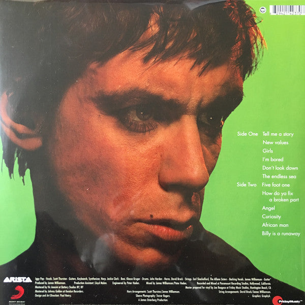 Iggy Pop ‎– New Values (1979) - Mint- LP Record 2019 Arista Friday Music 180 gram Orange Vinyl & Poster - Garage Rock / Glam Rock