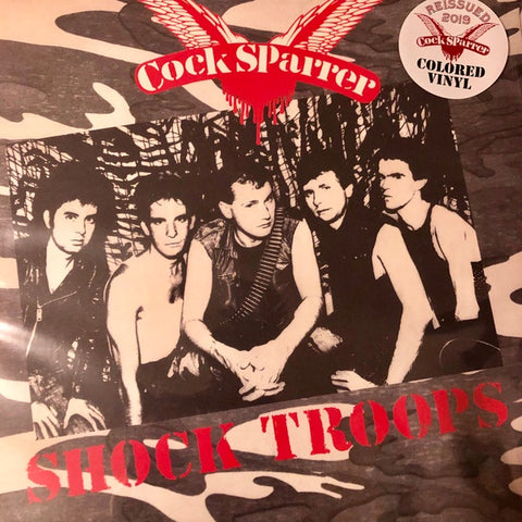 Cock Sparrer – Shock Troops (1983) - New LP Record 2019 Pirates Press Red & White Pinwheel Vinyl - Rock / Punk / Oi