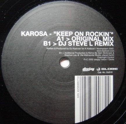 Karosa – Keep On Rockin' - New 12" Single Record 2002 Deejay Nation Germany Vinyl - Hard Trance