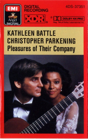 Kathleen Battle / Christopher Parkening – Pleasures Of Their Company - Used Cassette 1986 Angel Tape - Latin / Folk