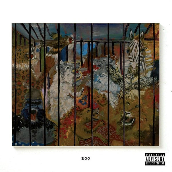 Russ – Zoo - VG+ 2 P Record 2019 Columbia Urban Outfitters USA Green Vinyl & Poster - Hip Hop - Shuga Records