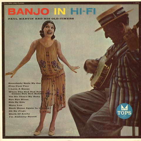 Paul Martin And His Old-Timers – Banjo In Hi-Fi - New LP Record 1957 Tops USA Mono Vinyl - Jazz / Dixieland