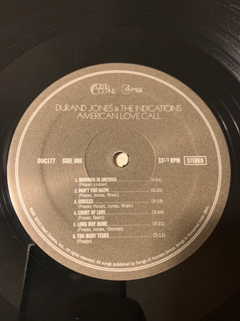 Durand Jones & The Indications - American Love Call - Mint- (no original cover) LP Record 2018 Dead Oceans Black Vinyl - Funk / Soul - Shuga Records