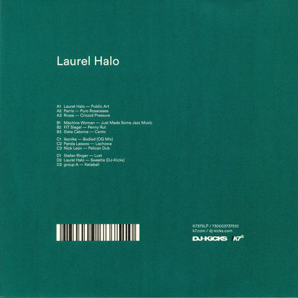 Laurel Halo ‎– DJ-Kicks - New 2 LP Record 2019 !K7 German Import Vinyl - House / Techno / Acid House / Grime / Breaks - Shuga Records
