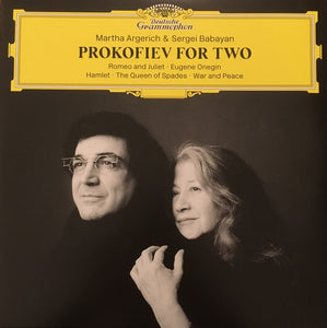 Martha Argerich & Sergei Babayan ‎– Prokofiev For Two - New 2 LP Record 2018 Deutsche Grammophon 180 gram Black Vinyl & Download - Classical