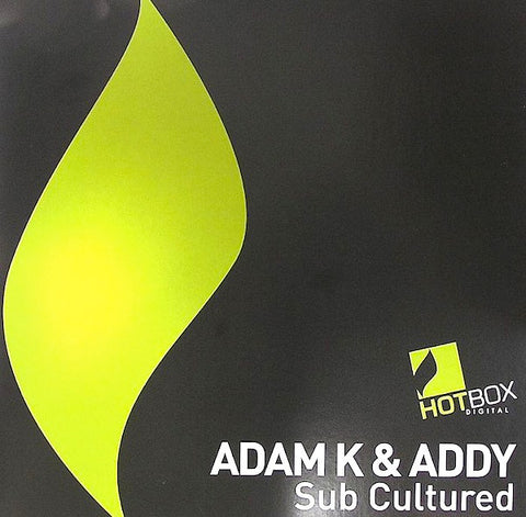 Adam K & Addy – Sub Cultured - New 12" Single Record 2008 UK Vinyl - Tech House