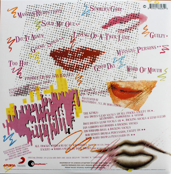 The Kinks ‎– Word Of Mouth (1984) - NEw LP Record 2021 Arista/Friday Music 180 gram Pink & White Swirl Vinyl - Pop Rock - Shuga Records