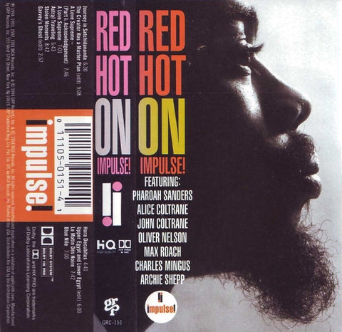 Various – Red Hot On Impulse! - Used Cassette 1994 GRP Tape - Jazz / Free Jazz / Post Bop / Modal