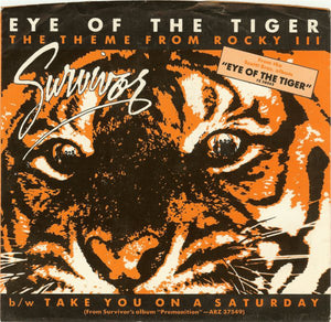 Survivors - Eye Of The Tiger VG 7" Single 45rpm 1982 Scotti Bros. Promo Classic Rock - Shuga Records