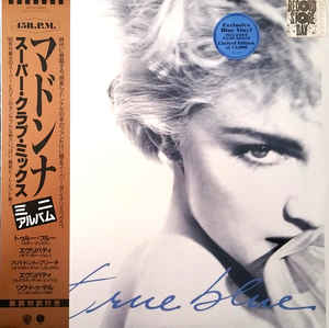 Madonna - True Blue (Super Club Mix 1986) - New EP Record Store Day 2019 Sire RSD Blue Vinyl & Obi Strip - Pop / Synth-Pop