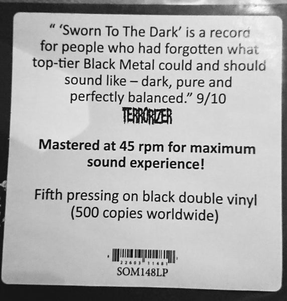 Watain ‎– Sworn To The Dark - New LP Record 2018 Season Of Mist Europe Import Black Vinyl - Black Metal - Shuga Records