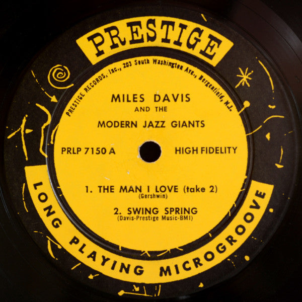 Miles Davis – Miles Davis And The Modern Jazz Giants - VG+ LP Record 1959 Prestige USA Mono RVG Original Mono Vinyl - Jazz / Hard Bop