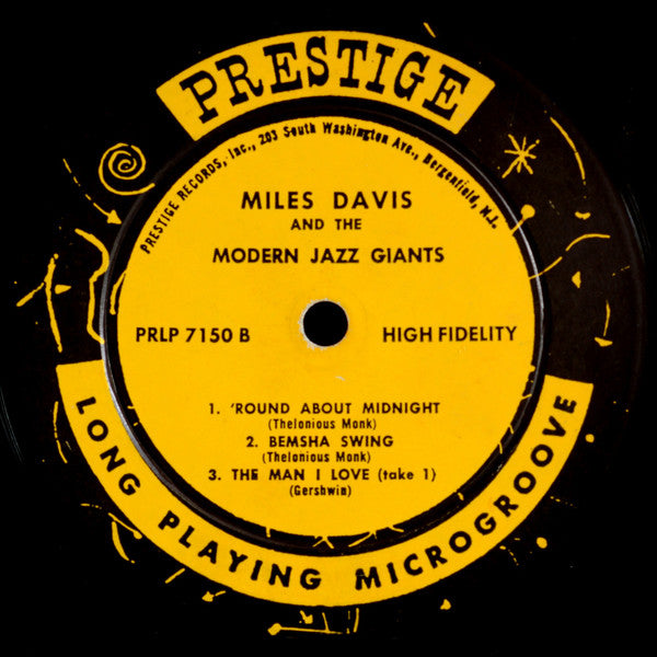 Miles Davis – Miles Davis And The Modern Jazz Giants - VG+ LP Record 1959 Prestige USA Mono RVG Original Mono Vinyl - Jazz / Hard Bop - Shuga Records