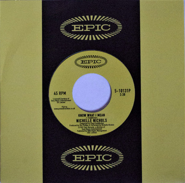 Nichelle Nichols ‎– Know What I Mean / Why Don't You Do Right? (1967) - New 7" Single Record Store Day 2019 Epic UK RSD Vinyl - Rhythm & Blues / Soul - Shuga Records