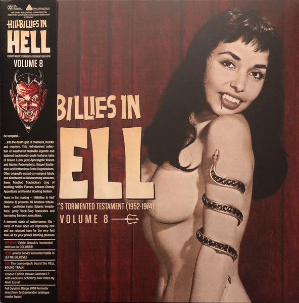 Various Artists - Hillbillies in Hell: Vol 8 - New LP Record Store Day 2019 Iron Mountain RSD Yellow & Red Beelzebub Splatter Vinyl - Country / Country Rock