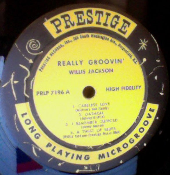 Willis Jackson ‎– Really Groovin' - VG Lp Record 1961 Prestige USA Mono Original Vinyl - Jazz / Hard Bop - Shuga Records