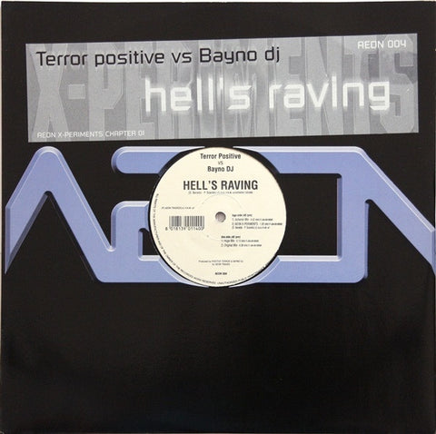 Terror Positive vs. Bayno DJ – Hell's Raving - New 12" Single Record 2000 Aeon Tracks Italy Vinyl - Rave / Hardcore