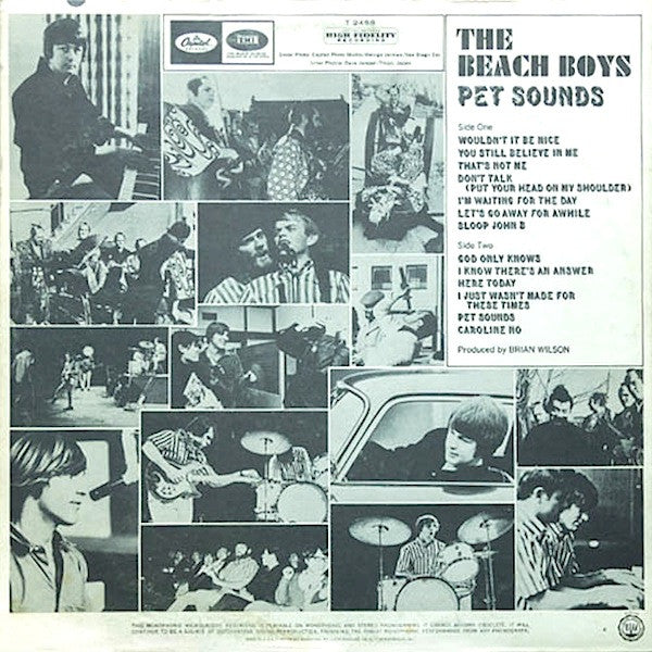 The Beach Boys - Pet Sounds - VG LP Record 1966 Capitol USA Mono Original Vinyl - Psychedelic Rock / Surf Rock / Pop Rock - Shuga Records