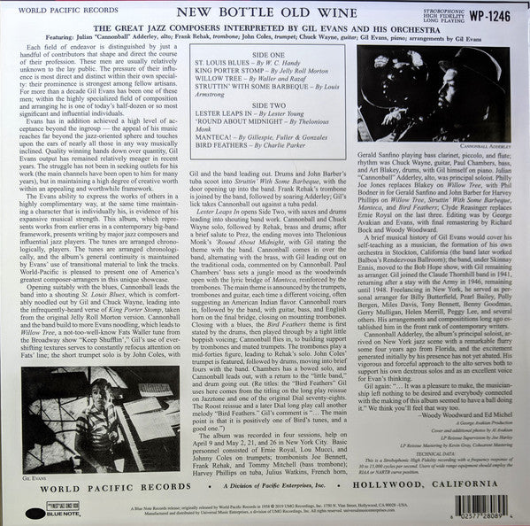 Gil Evans Orchestra ‎– New Bottle Old Wine (1958) - New LP Record 2019 Blue Note Tone Poet Series 180 gram Vinyl - Jazz / Hard Bop - Shuga Records