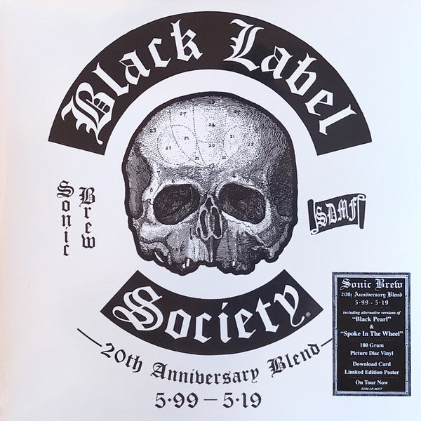 Black Label Society - Sonic Brew 20th Anniversary Blend 5.99 - 5.19  ‎– New 2LP 2019 on 180g Blue/Black/Silver Vinyl with Download/Poster - Metal