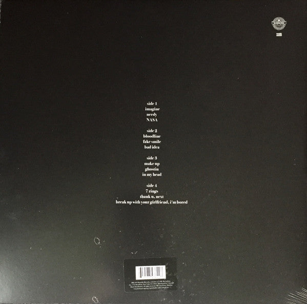 Ariana Grande ‎– Thank U, Next - New 2 LP Record 2019 Republic Vinyl - Pop / Hip Hop - Shuga Records