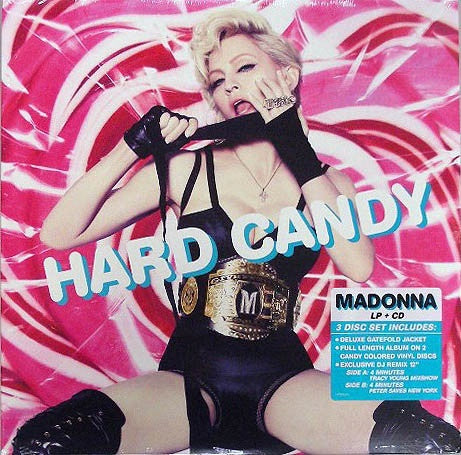 Madonna – Hard Candy - Mint- 3 LP Record 2008 Warner USA Blue & Pink And White Splatter Vinyl - Pop / Dance-pop / RnB - Shuga Records