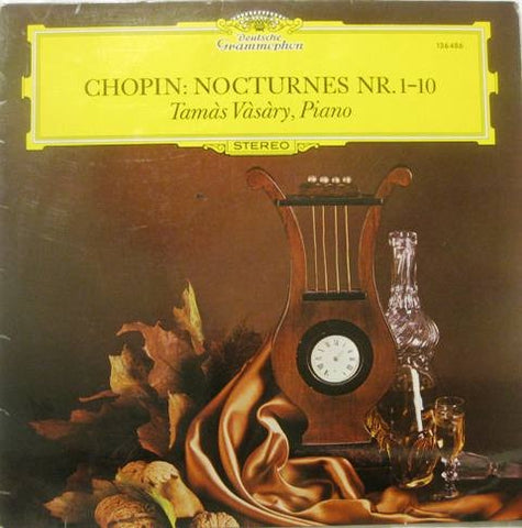 Tamàs Vàsàry – Chopin: Nocturnes Nr. 1-10 - VG+ LP Record 1970s Deutsche Grammophon Germany Vinyl - Classical