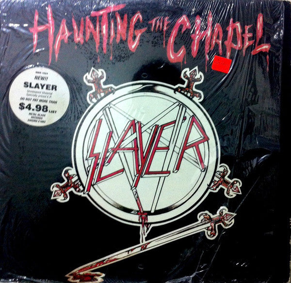 Slayer - Haunting the Chapel - New Vinyl Record 2008 Metal Blade Limited Reissue on Clear / Red Splatter Vinyl - Thrash / Metal