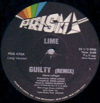 Lime ‎– Guilty (long & short remixes) - Mint- 12" Single Record 1983 Prism USA Vinyl - Hi NRG