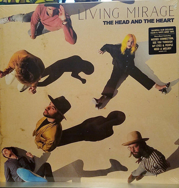 The Head and the Heart - Living Mirage - New Lp Record 2019 Magnolia Record Club Exclusive Clear & White Swirl Vinyl - Indie Rock