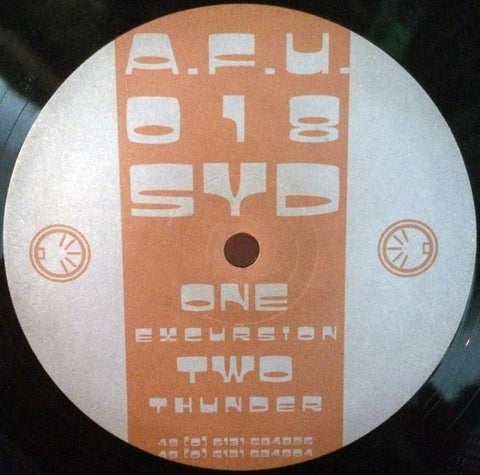 SYD – Excursion - New 12" Single Record 1997 A.FU. Germany Vinyl - Techno / Minimal
