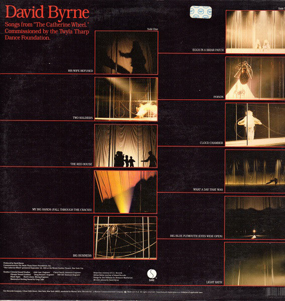 David Byrne – Songs From The Broadway Production Of "The Catherine Wheel"- New LP Record 1981 Sire USA Original Vinyl - Soundtrack - Shuga Records