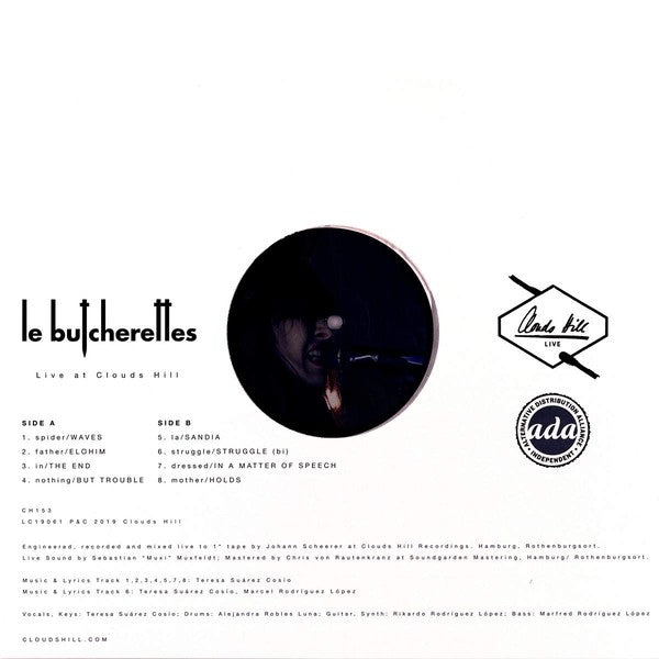 Le Butcherettes - Live At Clouds Hill - New Vinyl LP Record 2019 - Alt-Rock - Shuga Records