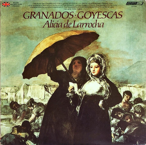 Alicia de Larrocha – Granados - Goyescas - Mint- LP Record 1977 London UK Vinyl -