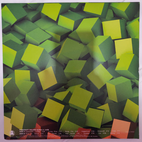 C418 - Minecraft: Volume Alpha (2011) - New LP Record 2022 Ghostly International Green Translucent Vinyl & Download - Soundtrack / Chiptune / Video Game Music