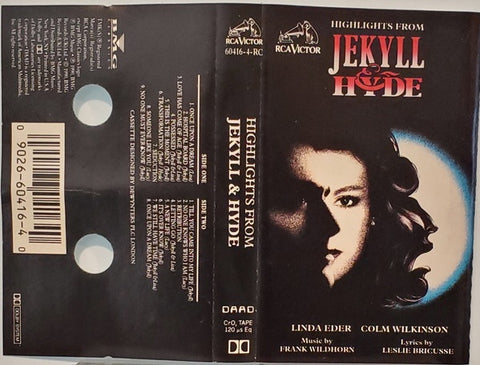 Frank Wildhorn, Leslie Bricusse, Linda Eder, Colm Wilkinson – Highlights From Jekyll & Hyde - Used Cassette 1990 RCA Victor Tape - Soundtrack / Stage & Screen
