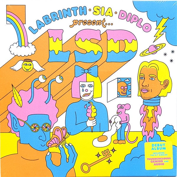 Labrinth, Sia & Diplo – Present LSD - New LP Record 2019 Columbia Europe Clear w/ Blue & Orange Splatter Vinyl - Synth-pop / Dance-pop