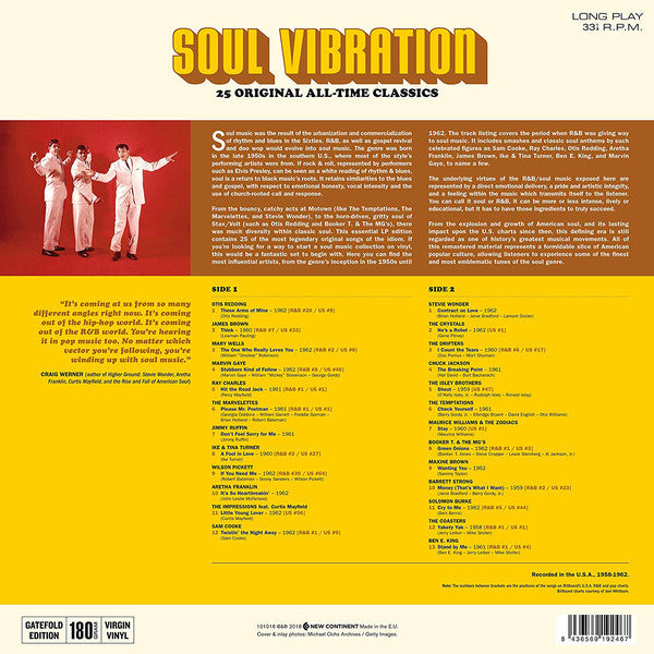 Various ‎– Soul Vibration - New LP Record 2019 New Continent Europe Import 180 Gram Vinyl - Soul - Shuga Records