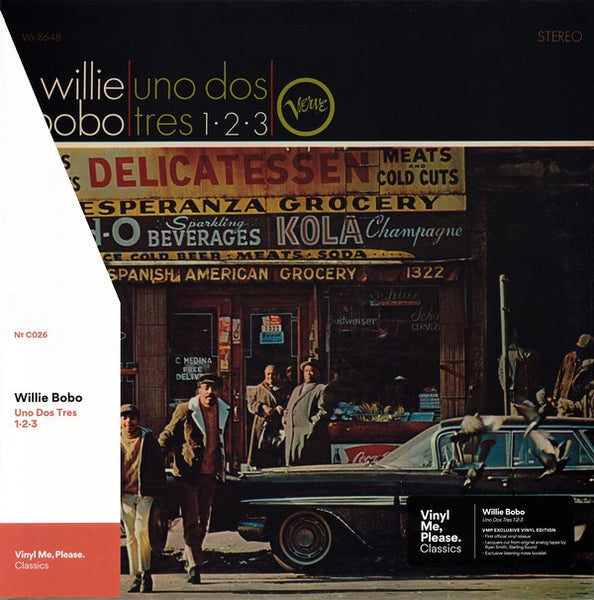 Willie Bobo – Uno Dos Tres 1•2•3 (1966) - New LP Record 2019 Verve/Vinyl Me, Please 180 gram Vinyl & Booklet - Latin Jazz / Boogaloo - Shuga Records