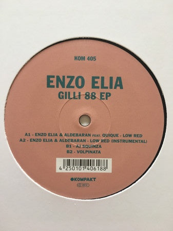 Enzo Elia – Gilli 88 EP - New 12" Single Record 2019 Kompakt Germany Vinyl - Electro / Electroclash / Nu-Disco / EBM