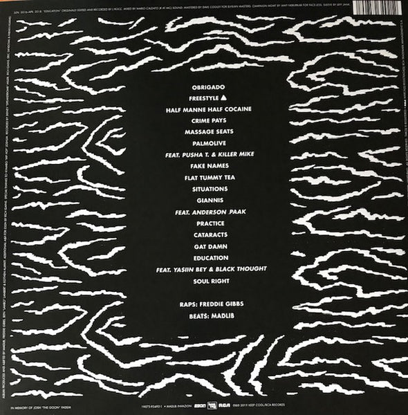 Freddie Gibbs & Madlib ‎– Bandana - Mint- LP Record 2019 RCA USA Vinyl - Hip Hop - Shuga Records